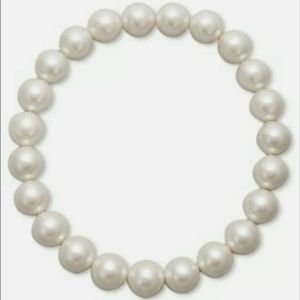 8mm Pearl Imitation Stretch Basic Bracelet